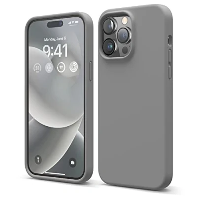 Immagine di elago Cover Silicone Liquido Custodia Compatibile con iPhone 14 Pro Max Case (6.7&quot;), Premium, Protezione Antiurto a 4 Strati, Morbida Microfibra Antigraffio (Rosso)