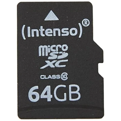Immagine di INTENSO MICRO SD CON ADATTATORE 64GB C10