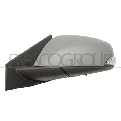 Immagine di Specchietto retrovisore esterno Prasco RN0867324 Sx con la prima mano elettrico termico, ribaltabile/ripiegabile elettricamente, tonalità blu, asferic
