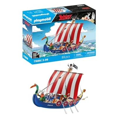 Immagine di PLAYMOBIL Asterix nave pirata Set Giocattolo e Obelix avventura per bambini da 5 anni in su 71888