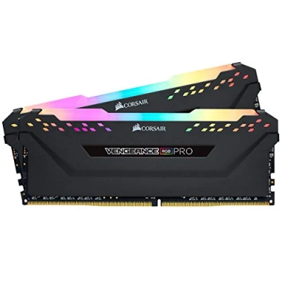 Immagine di Corsair Vengeance RGB PRO 32 GB (2x16 GB) DDR4 3200MHz C16 XMP 2.0 Kit di Memoria Illuminato LED Entusiasta, Nero