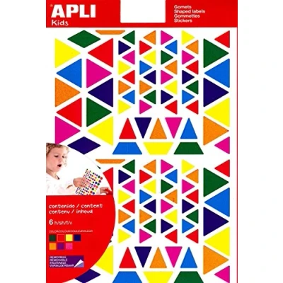 Immagine di Apli 946028 Gomets triangolare multicolore 6 fogli