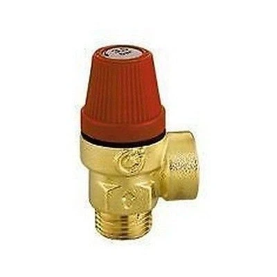 Immagine di CALEFFI VALVOLA DI SICUREZZA STANDARD 312460 ATTACCHI M/F 6 BAR