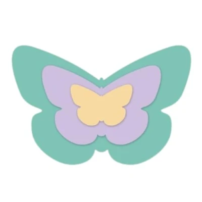 Immagine di Craftelier Set di mini fustelle essenziali per creare scrapbooking, artigianato e cartoleria, a forma farfalla, dimensioni circa 2,6 x 1,9 cm 7,53 5,02