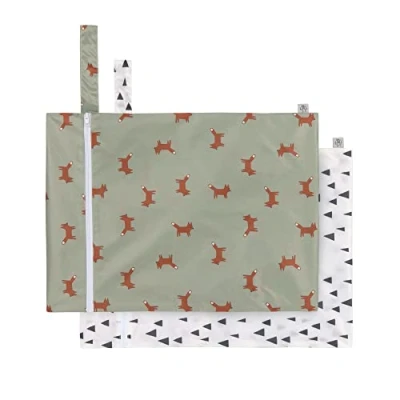 Immagine di LÄSSIG Borsa per l&#039;umido riutilizzabile 2 pezzi/Wet bag Little Forest Fox