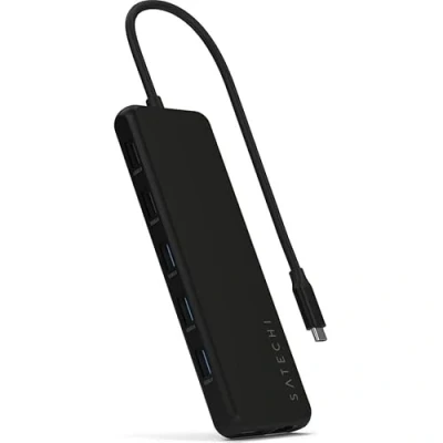 Immagine di Satechi 13 in 1 USB C Triple Display Multiport Adapter (USB C, 13 Porti), Docking station + Hub USB, Nero