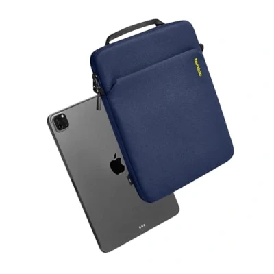 Immagine di tomtoc Light B19 Borsa a tracolla per 13 Pollici iPad Pro M4 2024 OLED, 13&quot; Air M2 2024, 12,9&quot; M2&amp;M1, Tessuto Ecologico, Misura con Magic Keyboard e Smart Folio