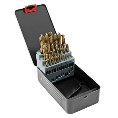 Immagine di punte elicoidali per trapano 25 pz Ø 1 13 mm acciaio HSS set a spirale