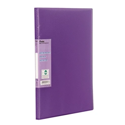 Immagine di Pentel DCF343V Recycology Raccoglitore per presentazione, formato A4, 30 tasche, confezione da 10 pezzi, colore: viola