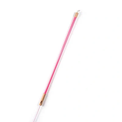 Immagine di SELETTI Lampada LED Linea, fucsia, dettagli in legno, universale