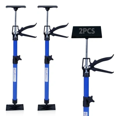 Immagine di CCLIFE 2 pezzi Sostegno a Soffitto Puntello per solai Telescopico di Carico Fino 30 kg Lunghezza regolabile 50 115 cm