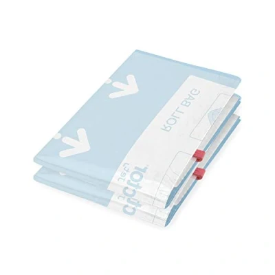 Immagine di Compactor Set 2 sacchi sottovuoto Roll Up da viaggio manuali, comprimi arrotolandoli, soluzione salvaspazio ideale per organizzare i vestiti in valigia, antiacari, umidità, tarme, taglia S