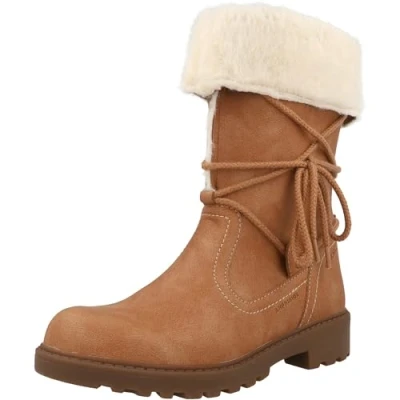 Immagine di Geox Stivali da neve per bambini, Taglia: 34, Camel c Finta pelle / tessuto