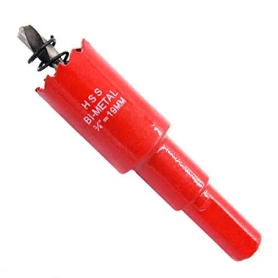 Immagine di Hole Saw Drill Bit HSS Cutter with Arbor for Wood and Metal LAIWEI (3/4&quot;（19mm))