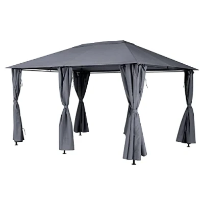 Immagine di Hespéride Tessuto per tende da sole in ardesia &quot;santorini&quot; 4x3m poliestere