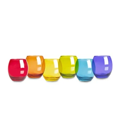 Immagine di Excelsa San Josè Set 6 Bicchieri Acqua, Vetro, Multicolore, 40.5 cl