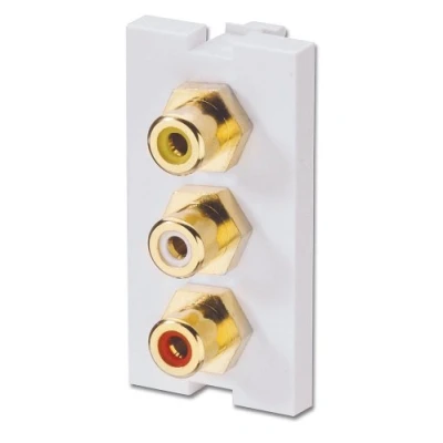 Immagine di Modulo Snap In 3 x RCA F/F