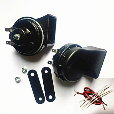 Immagine di YIYDA Corno per auto car Horn 140DB Clacson Tono alto e basso con staffa Altoparlante universale nero Tromba d&#039;aria resistente all&#039;acqua elettrico 12V SUV Moto ect
