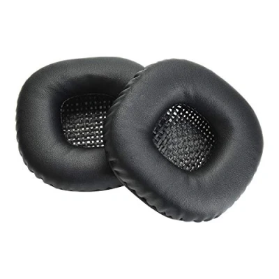 Immagine di Yizhet Cuscinetti Cuffie Compatibile con Marshall Major II I Padiglioni di Ricambio Auricolari Spugna e Pell PU per 1 2 (1 Paio, Nero)