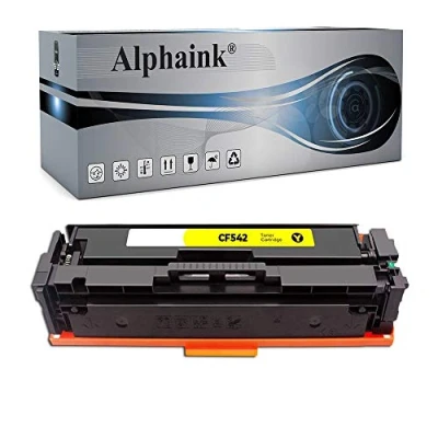 Immagine di alphaink Toner Giallo Compatibile con HP 203X CF542X per Color Laserjet Pro MFP M281fdw M281fdn M280nw M281cdw M254dw M254nw M254dn M281 M254 M280 (1 Giallo)
