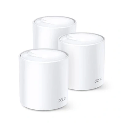 Immagine di TP Link Deco X60 WiFi 6 Mesh, AX3000 Sistema per tutta la casa, Copertura fino a 650m2, Sostituisci router e extender tradizionali, Funziona con Alexa (confezione da 3)
