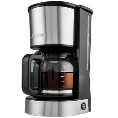 Immagine di Clatronic KA 3808 Macchina per il caffè acciaio inox Capacità tazze=12 Funzione mantenimento calore, Caraffa in vetro