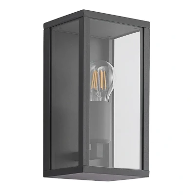 Immagine di Lindby applique da esterno Peldar, trasparente, a 1 luce