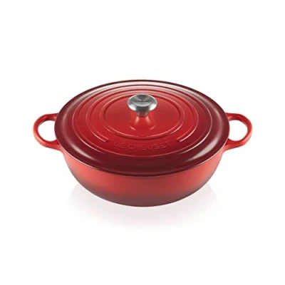 Immagine di Le Creuset Marmitta Evolution in ghisa vetrificata con Coperchio, diameter 32 cm, Volume 7 L, Ciliegia, 21114320600430