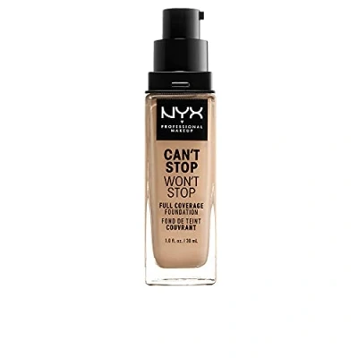 Immagine di NYX Professional Makeup Fondotinta, Can&#039;t Stop Won&#039;t Full Coverage Foundation, Lunga tenuta, Waterproof, Finish Matte, Tonalità: Buff