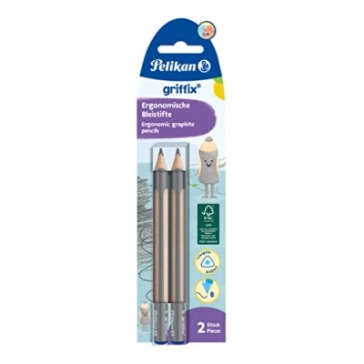 Immagine di Pelikan Griffix Matite, spessore B, 2 pezzi, in scatola pieghevole