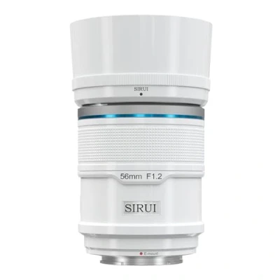 Immagine di SIRUI Sniper 56mm Autofocus lens, F1.2 APS C fotocamere Camera obiettivo obiettivi lens lenti lente per A5 A6 A7 FX A9 ZV E series (E mount, Bianco), 56AS12E W