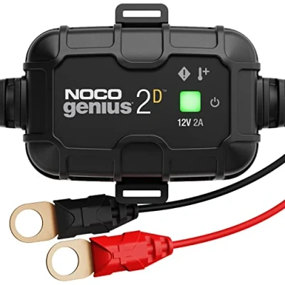 Immagine di NOCO GENIUS2D: Caricabatterie a Bordo da 2A, 12V, Mantenitore di Carica e Desolfatore con Compensazione della Temperatura