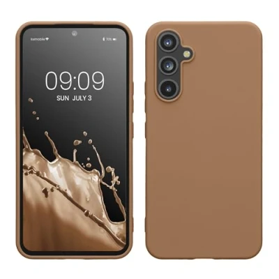 Immagine di kwmobile Custodia Compatibile con Samsung Galaxy A54 5G Cover Back Case per Smartphone in Silicone TPU Protezione Gommata color cappuccino