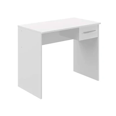 Immagine di Amazon Basics Rettangolare scrivania con cassetto 2 in stile moderno, modello Inari, 50 x 90 73 cm, 1 pezzi (confezione da 1), colore bianco (In precedenza marchio Movian)