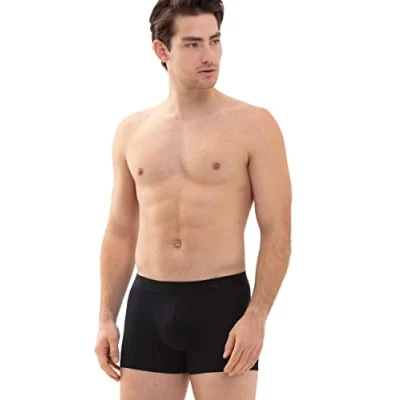 Immagine di Mey Boxer da uomo con bordatura modellante e inserti in spugna super morbida tecnologia Last Drop serie Basics Softball 37180, Nero , M