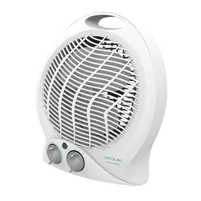 Immagine di Cecotec Riscaldatore elettrico da bagno per il consumo energetico, caldo 9790 Force 2000 W, termostato regolabile, 2 livelli, 3 modalità operative, silenzioso, sistema di sicurezza, 15 m2
