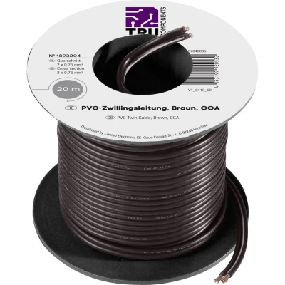 Immagine di TRU COMPONENTS TC 7572816 Cavo per cablaggi 0.75 mm² Marrone 20 m