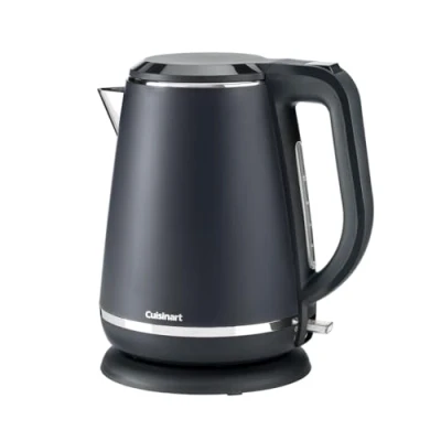 Immagine di Cuisinart Bollitore elettrico a caraffa ebollizione rapida, senza fili Grigio, Acciaio inossidabile, finitura opaca Capacità 1,5L Parte dei set di bollitori e tostapane coordinati