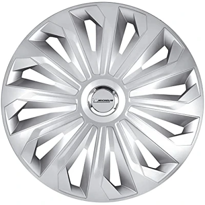 Immagine di Michelin 92001 set copricerchi Modello 43RC, 4 pezzi, 35.56 cm (14&#039;&#039;) con sistema riflettente N.V.S., argento da