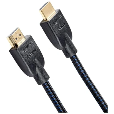 Immagine di Amazon Basics Cavo HDMI intrecciato, 0.9 m, Nero