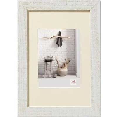 Immagine di walther design Cornice bianco polare 24 x 30 cm con passe partout, Home in legno HO430V