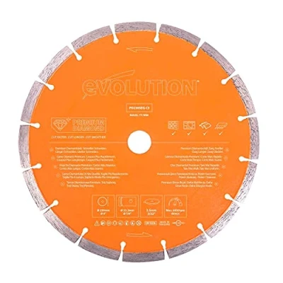 Immagine di Evolution Lama per sega a disco premium da 230 mm con alta concentrazione di diamanti, bordo segmentato e foro 22,2