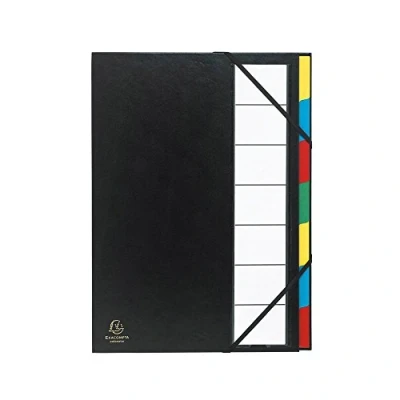 Immagine di Exacompta 55321E Classificatori a Soffietto, Interno, 24x32.5 cm, Nero