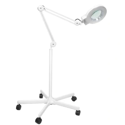 Immagine di Concise Home LENTE 5 DIOTTRIE LED LAMPADA D&#039;INGRANDIMENTO CON STATIVO, LUCE FREDDA BIANCA PER ESTETISTA, ESTETICA, LABORATORIO E LAVORI DI PRECISIONE