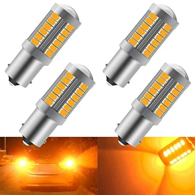 Immagine di 4 pz Ambra 1156 BA15S P21W 5630 33SMD LED lampadine a 900LM Super Bright Indicatori di direzione Coda luce parcheggio 12 30 V 3.6 W