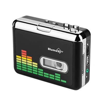 Immagine di BlumWay Convertitore da cassette a MP3 tramite unità USB, di digitale Audio Music Tape lettore con auricolare, nessun computer necessario