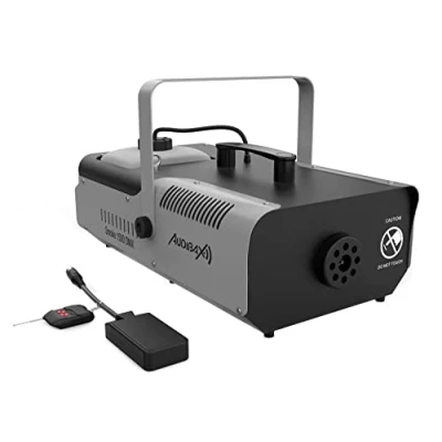 Immagine di Audibax Smoke 1500 DMX Macchina del Fumo con Connessione Telecomando Potenza 1500W Capacità 2 L al Minuto di 295 m3 Riscaldamento in 8 min