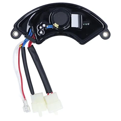 Immagine di Regolatore Automatico di Tensione AVR, 380V Forma Arco per 5KW 6.5KW Generatore Elettrico a Benzina Nero, Avr con Uscita Trifase