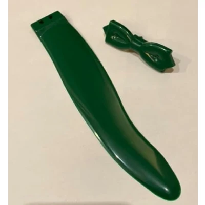 Immagine di Set coda verde e papillon per kit più grande orologio gatto