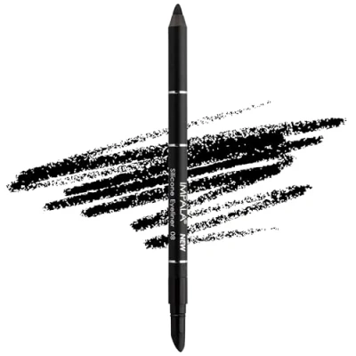 Immagine di Impala Matita Occhi Waterproof con Gomma in Silicone 08 Nero Intenso Texture Cremosa Facile da Applicare Colore Intenso, Durevole e Resistente all&#039;Acqua